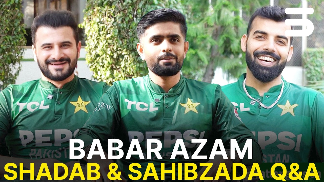 Babar Azam, Shadab Khan & Sahibzada Farhan Q&A | From Best Advice to First Ball Mindset🏏| PCB | MA2K