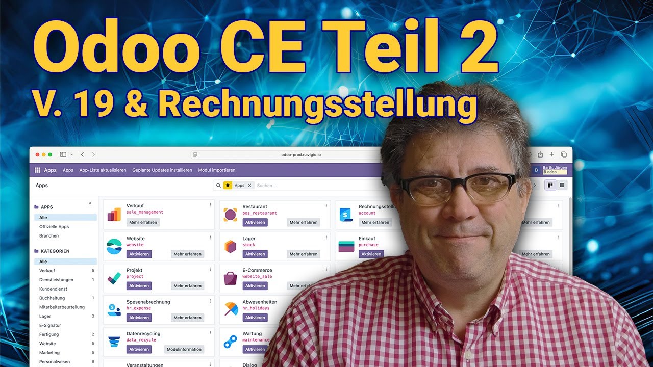 Odoo Teil 2: V. 19 und Rechnungsstellung