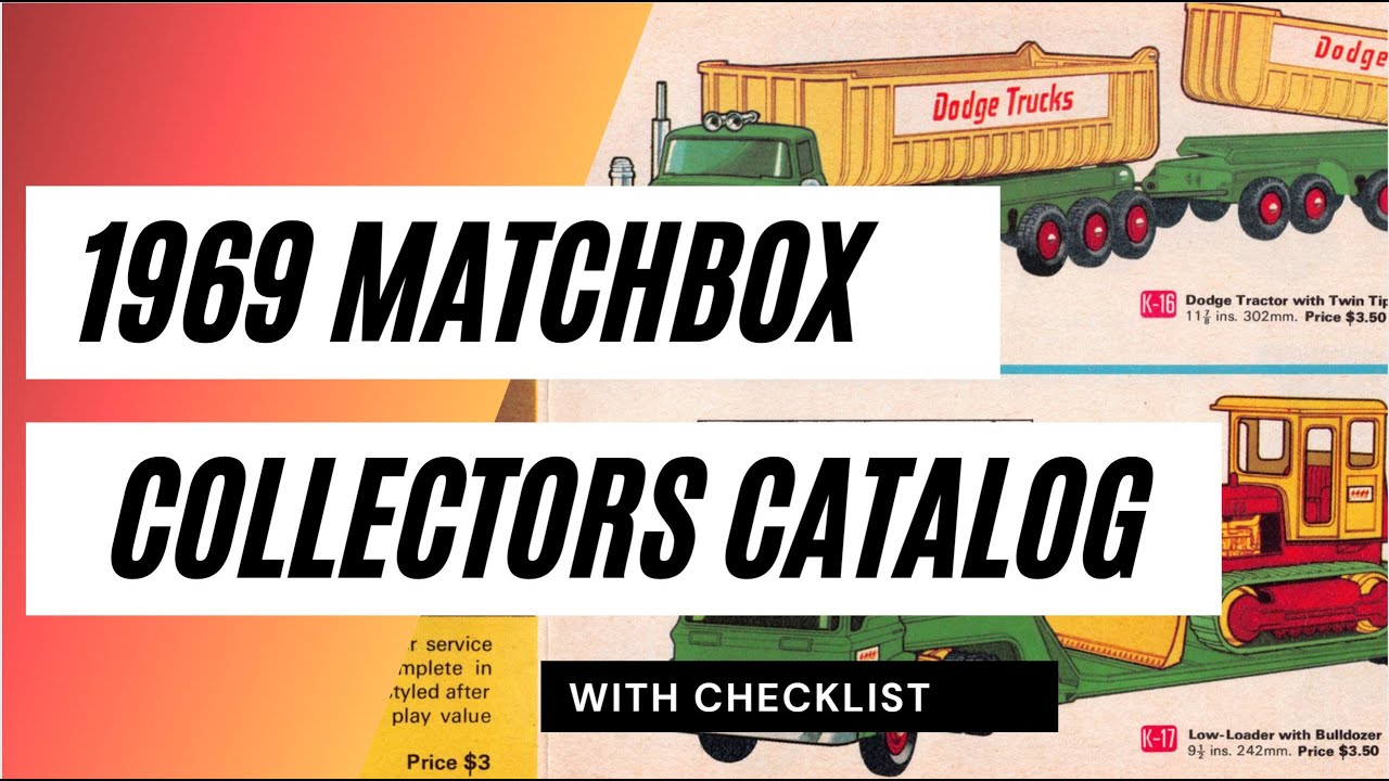 1969 Matchbox Lesney Collectors Catalog - Vintage Toys 1960s