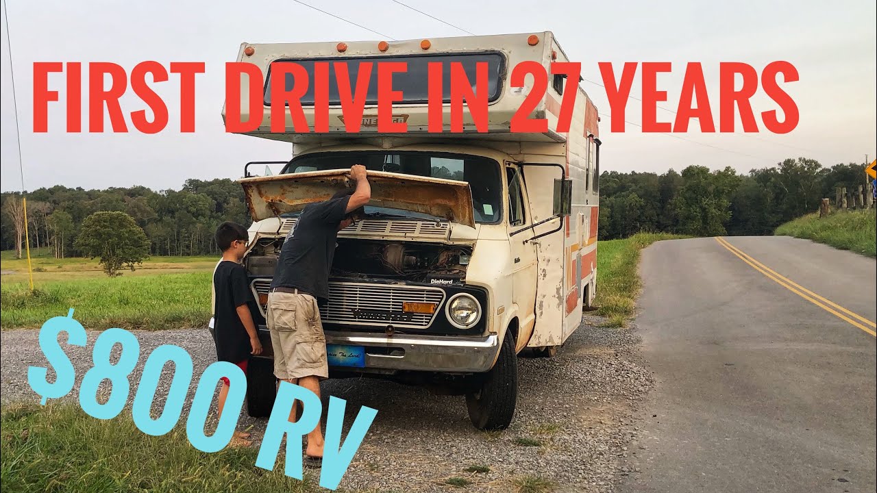 broke down in our old rv on our first drive after it being parked for 27 years