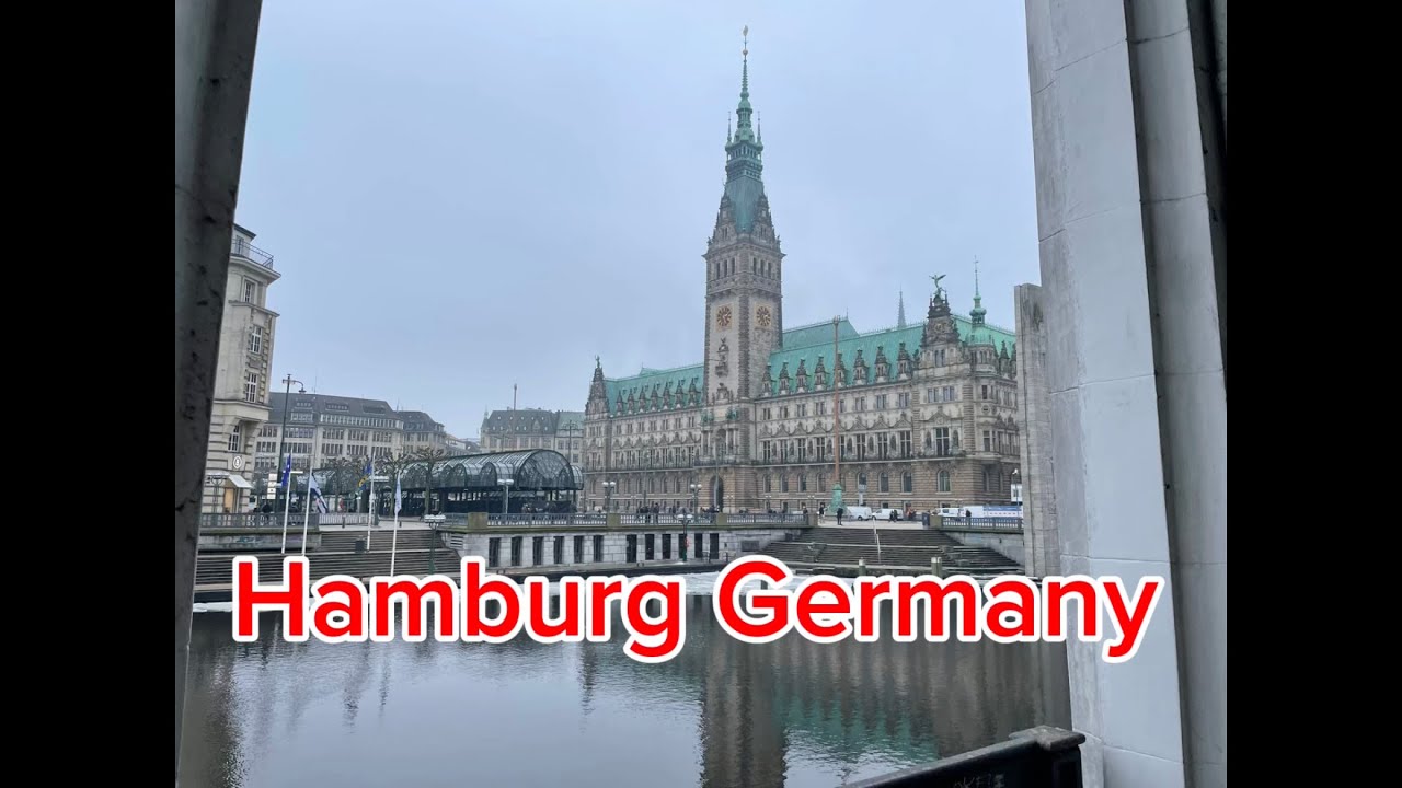 Exploring Hamburg Germany - A stroll through the city in Winter 