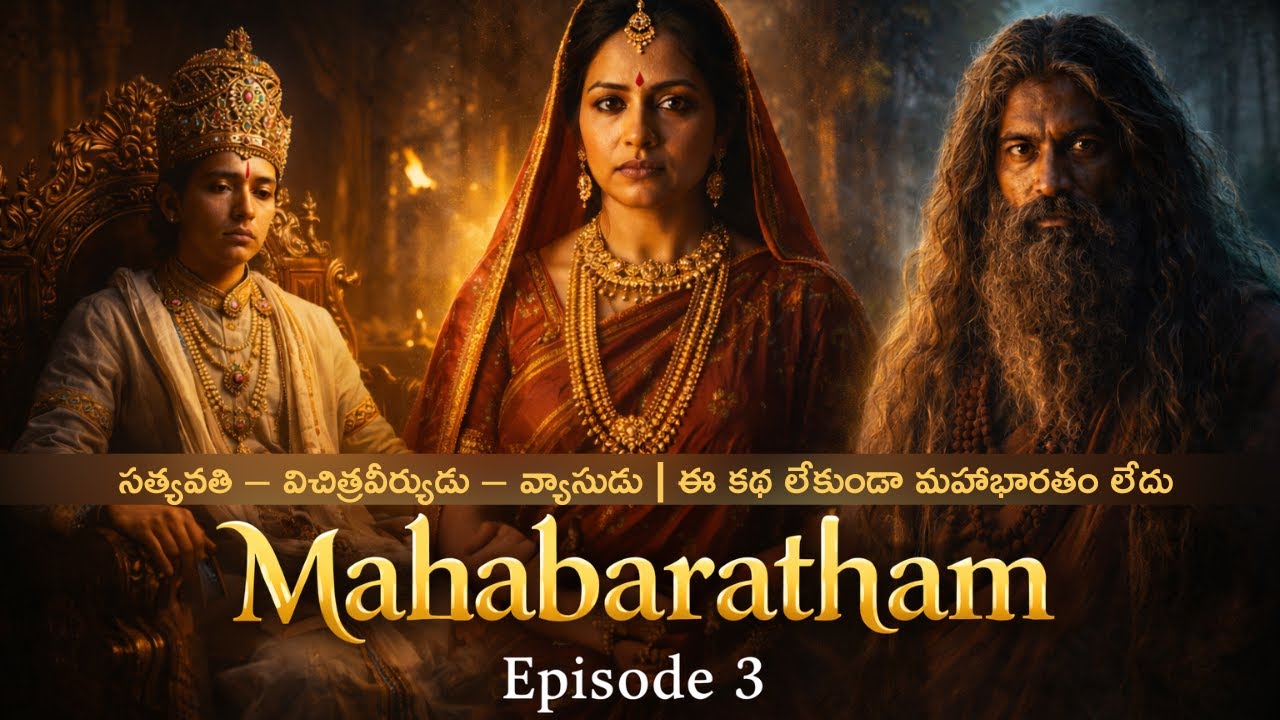 సత్యవతి – విచిత్రవీర్యుడు – వ్యాసుడు | ఈ కథ లేకుండా మహాభారతం లేదు | Mahabharatham Telugu Series