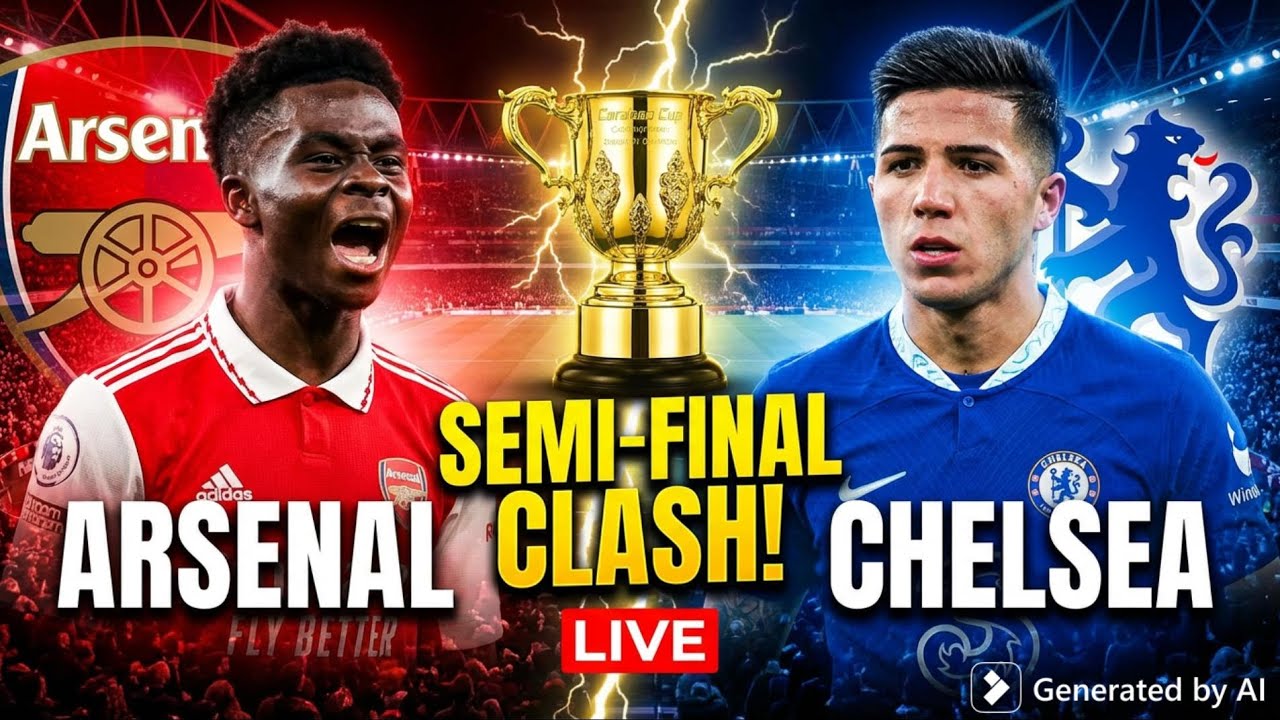 Arsenal vs Chelsea Carabao Cup Semi-Final Thriller!