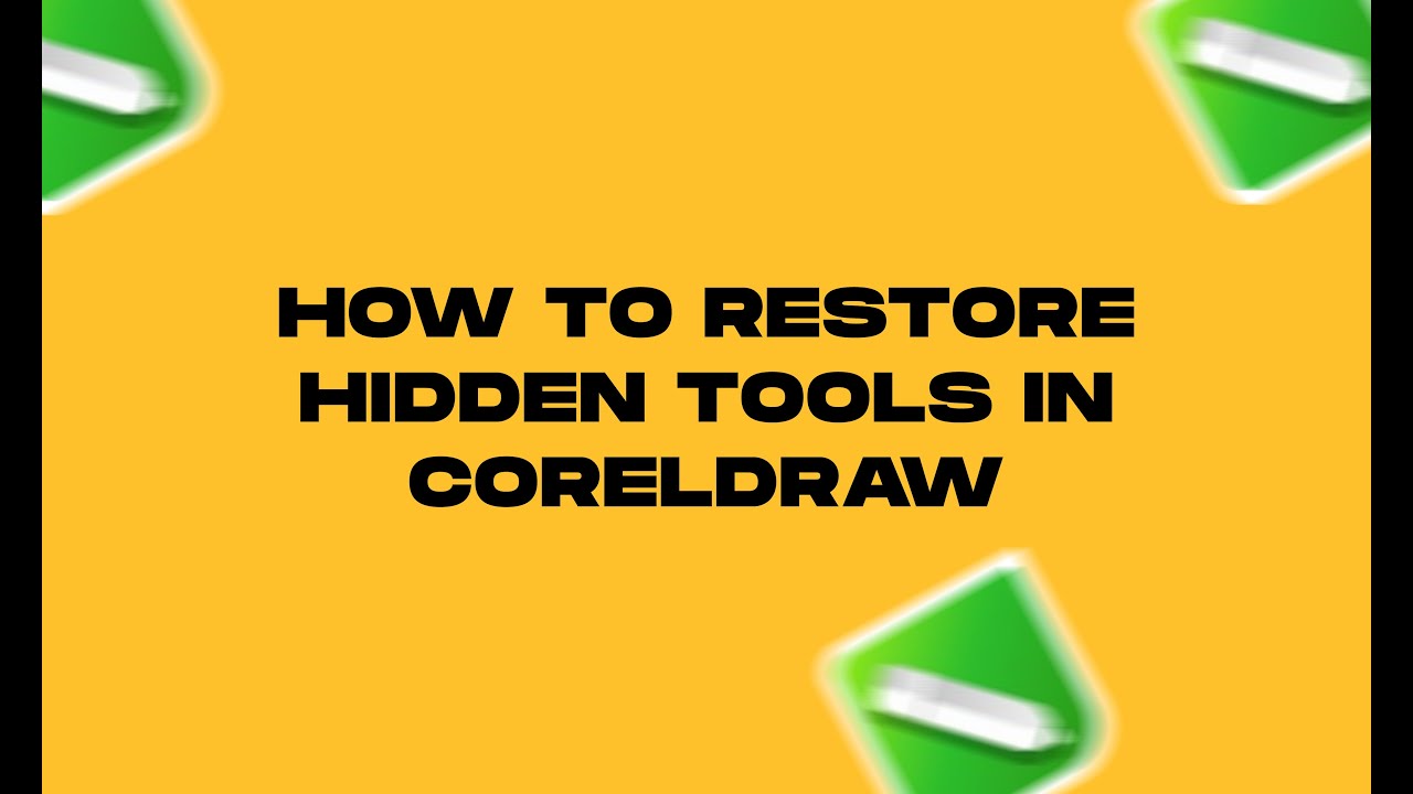 Как найти недостающие инструменты в CorelDraw