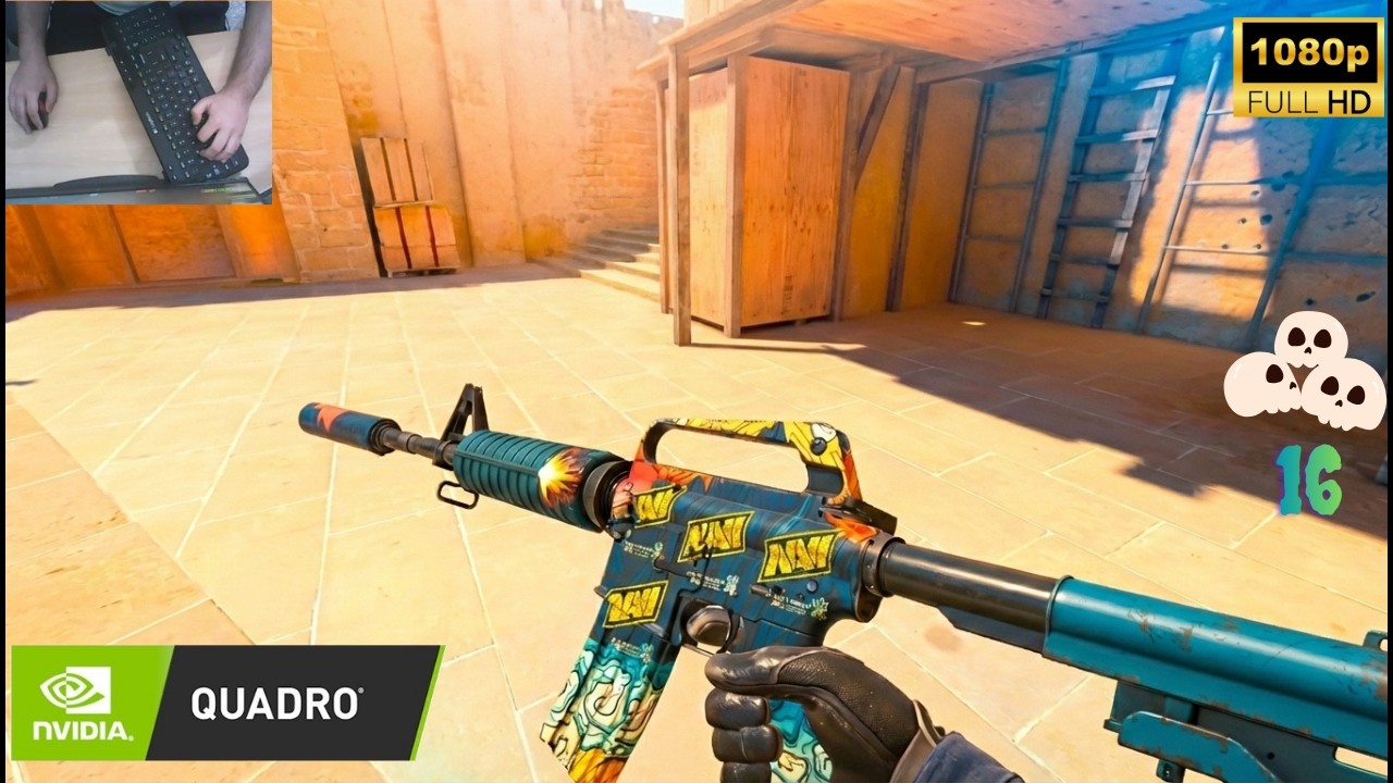 CS2 Mirage Competitive 16 Kill – 1920x1080 60HZ  💀