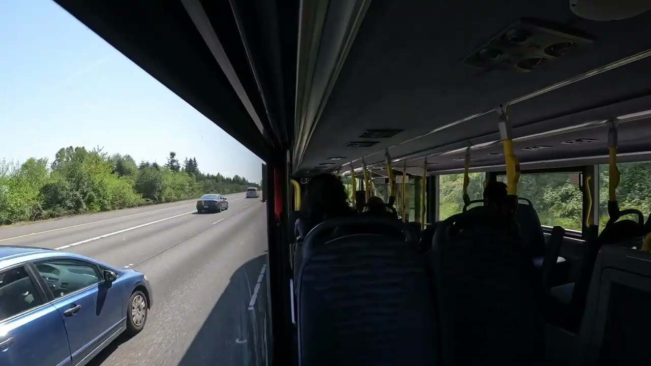 On Board Ride Sound Transit 2017 Alexander Dennis Enviro500 on the 512 line from Everett to Lynewood