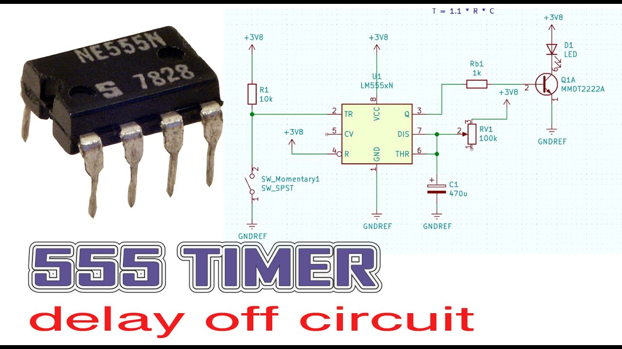 555 Timer delay off circuit