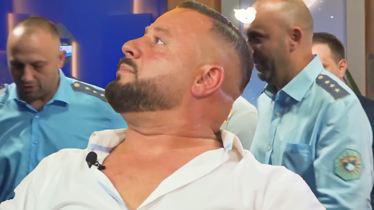 Rasim Avdyli friksohet per vdekje kur Policia e Kosoves e kap ne mes te Emisionit. Ja si reagon ai