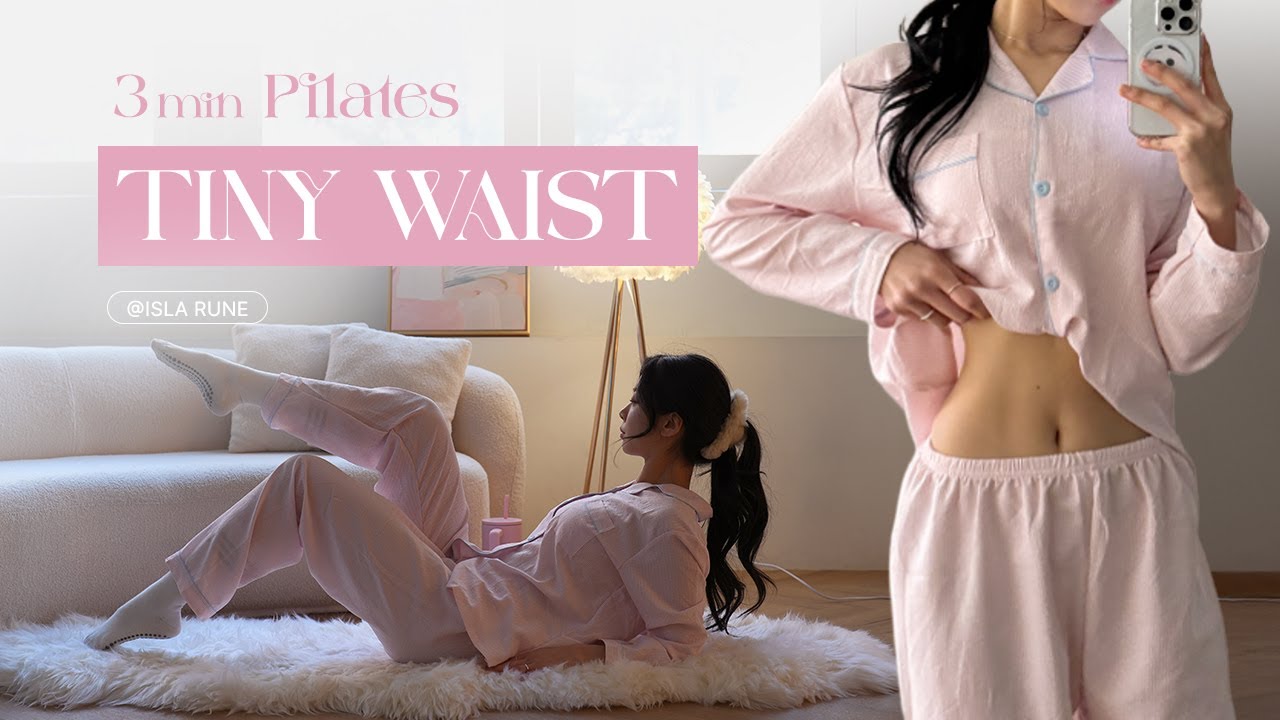 3 MIN Secret Pilates: Get a Flat Stomach & Tiny Waist Fast (No Cap, It Works)