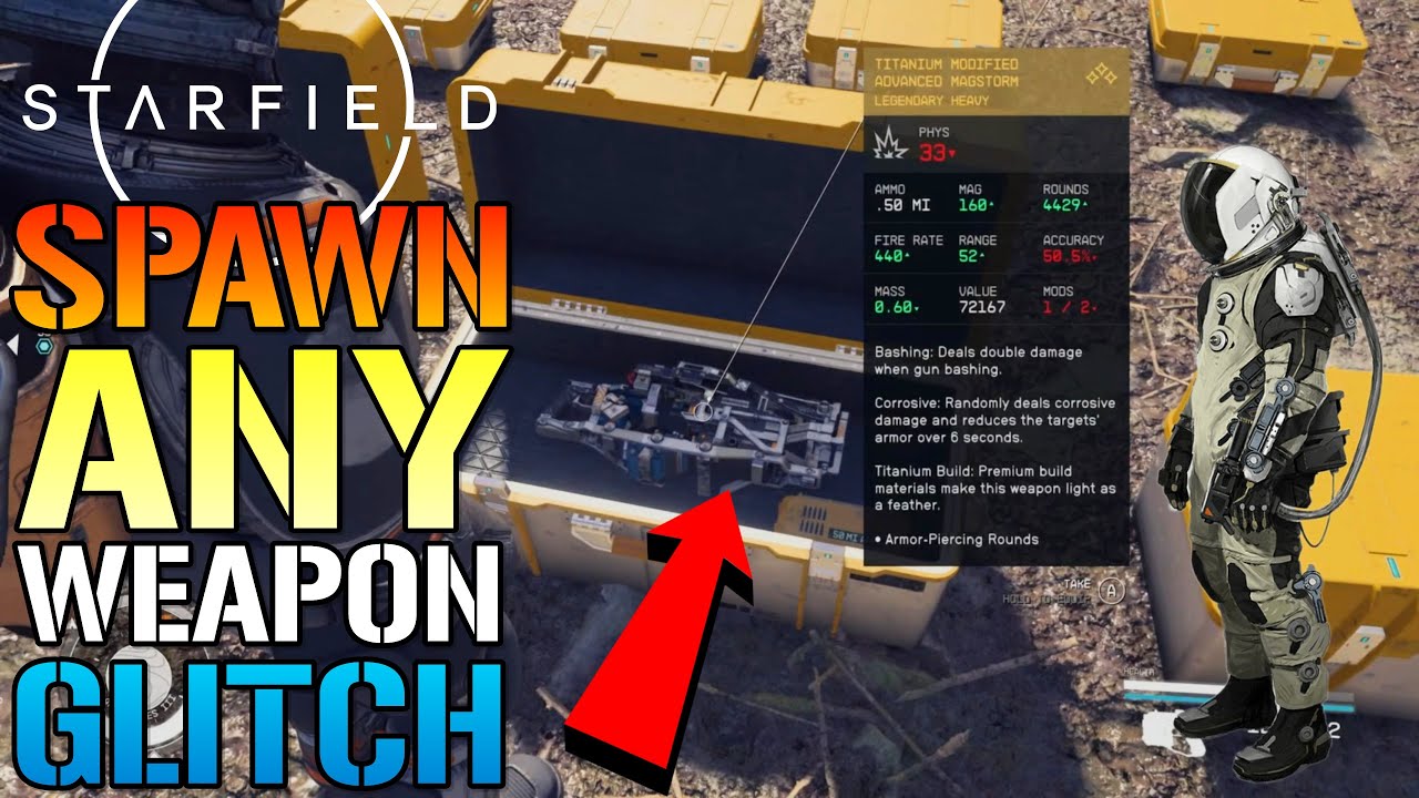 Starfield: Spawn Weapon Glitch! How To Spawn Any Weapon In The GAME! Legendary (Glitch Guide)
