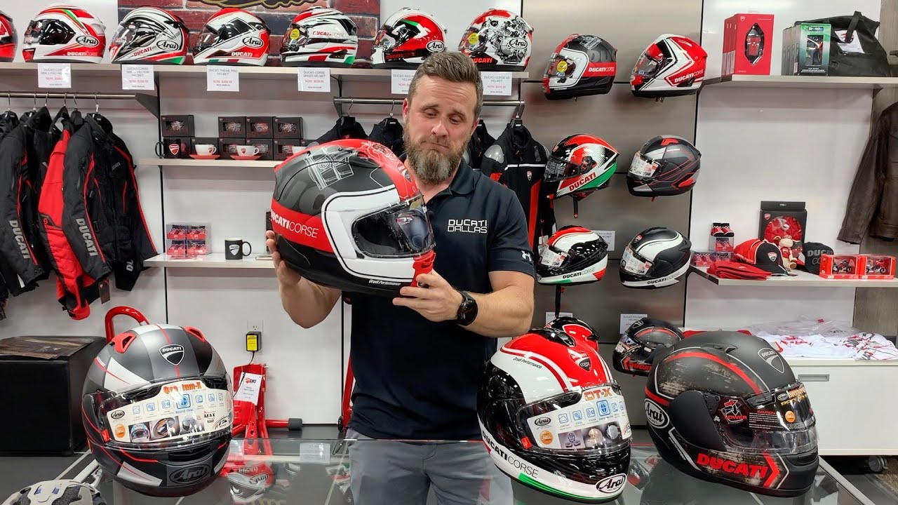 What to consider when selecting a Ducati helmet.