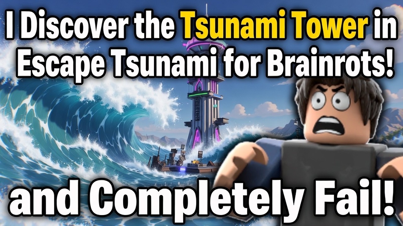 Tsunami Tower in Escape Tsunami for Brainrots: What NOT To Do I Discovered It & EPIC FAILED #roblox