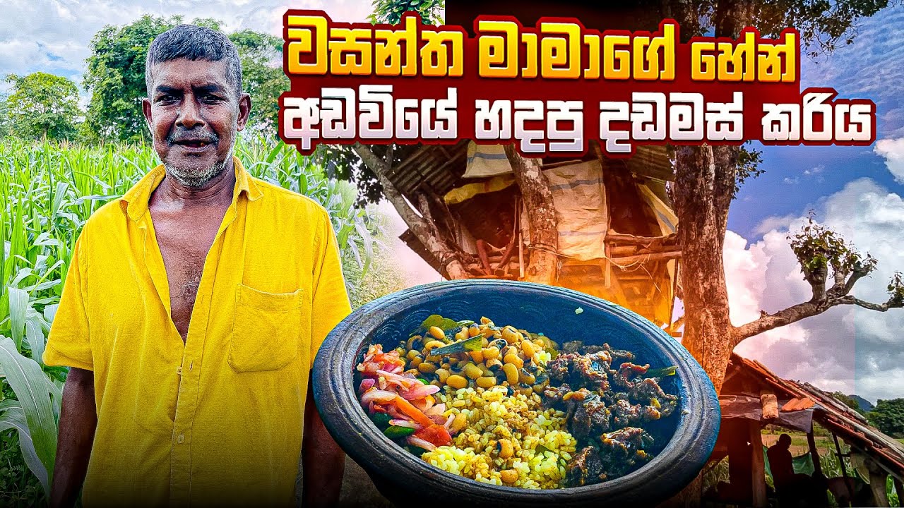 වසන්ත මාමාගේ හේන් අඩවියේ හදපු දඩමස් කරිය #village 