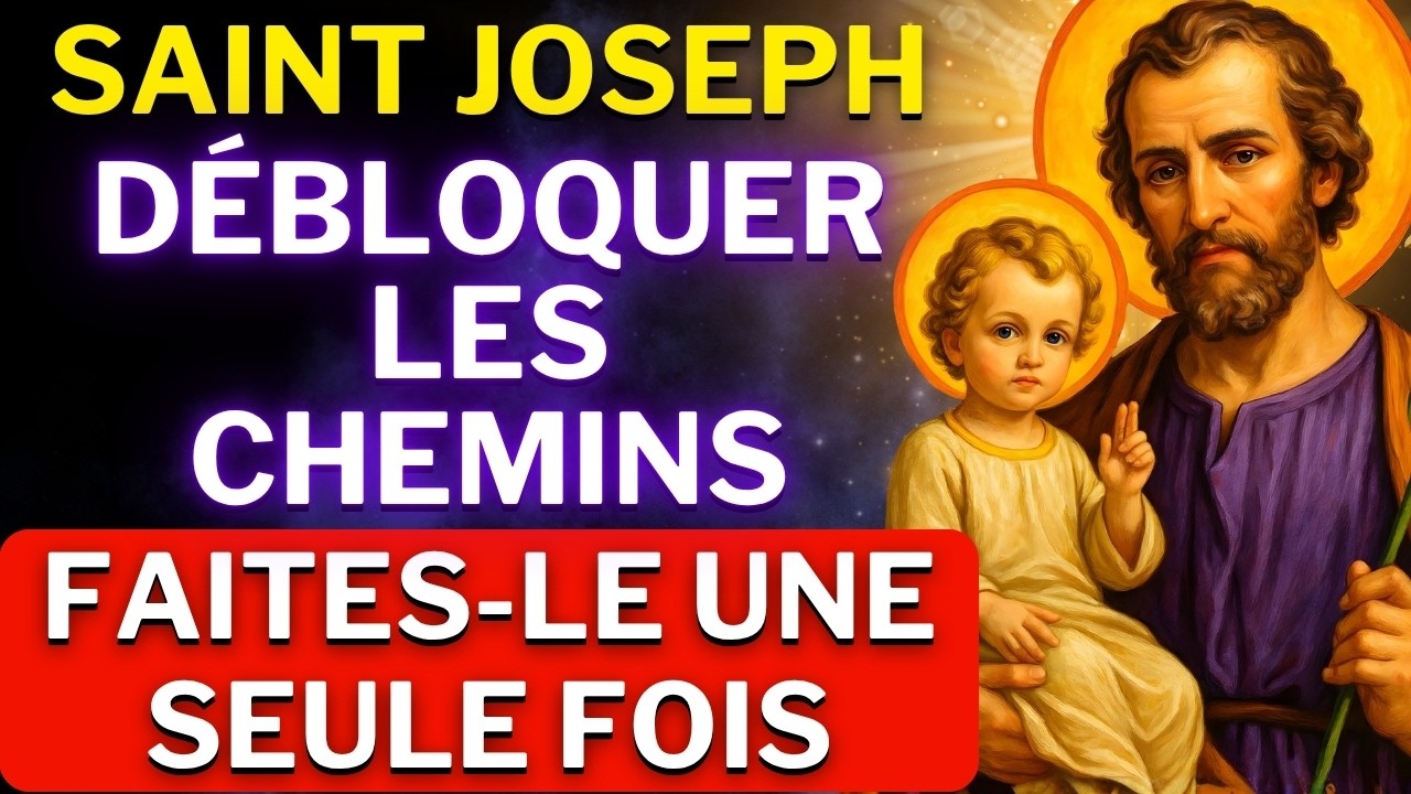 FAITES CETTE PRIÈRE À SAINT JOSEPH - POUR DÉBLOQUER TOUTE SITUATION AUJOURD’HUI