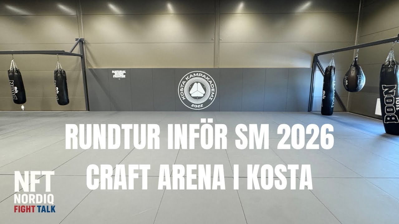 SM i MMA 2026: William Swärd visar nya arenan i Kosta!