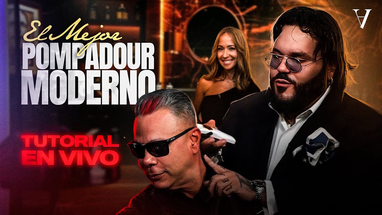 EL MEJOR POMPADOUR MODERNO TUTORIAL EN VIVO
