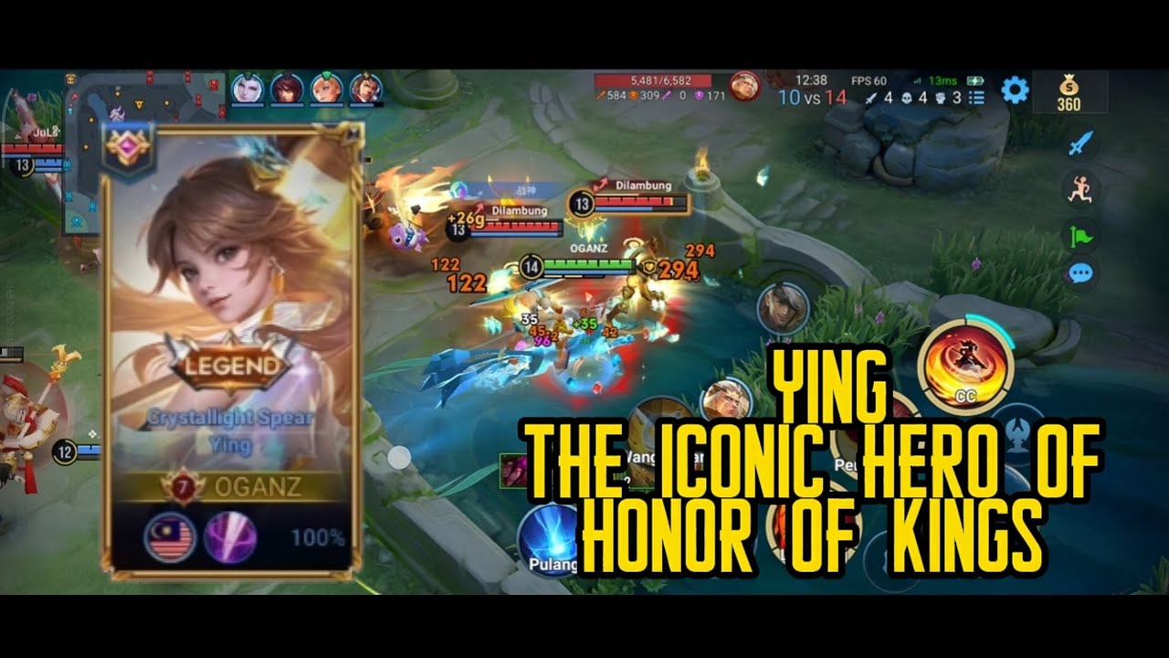 Today i use hero Ying the iconic hero of Hok