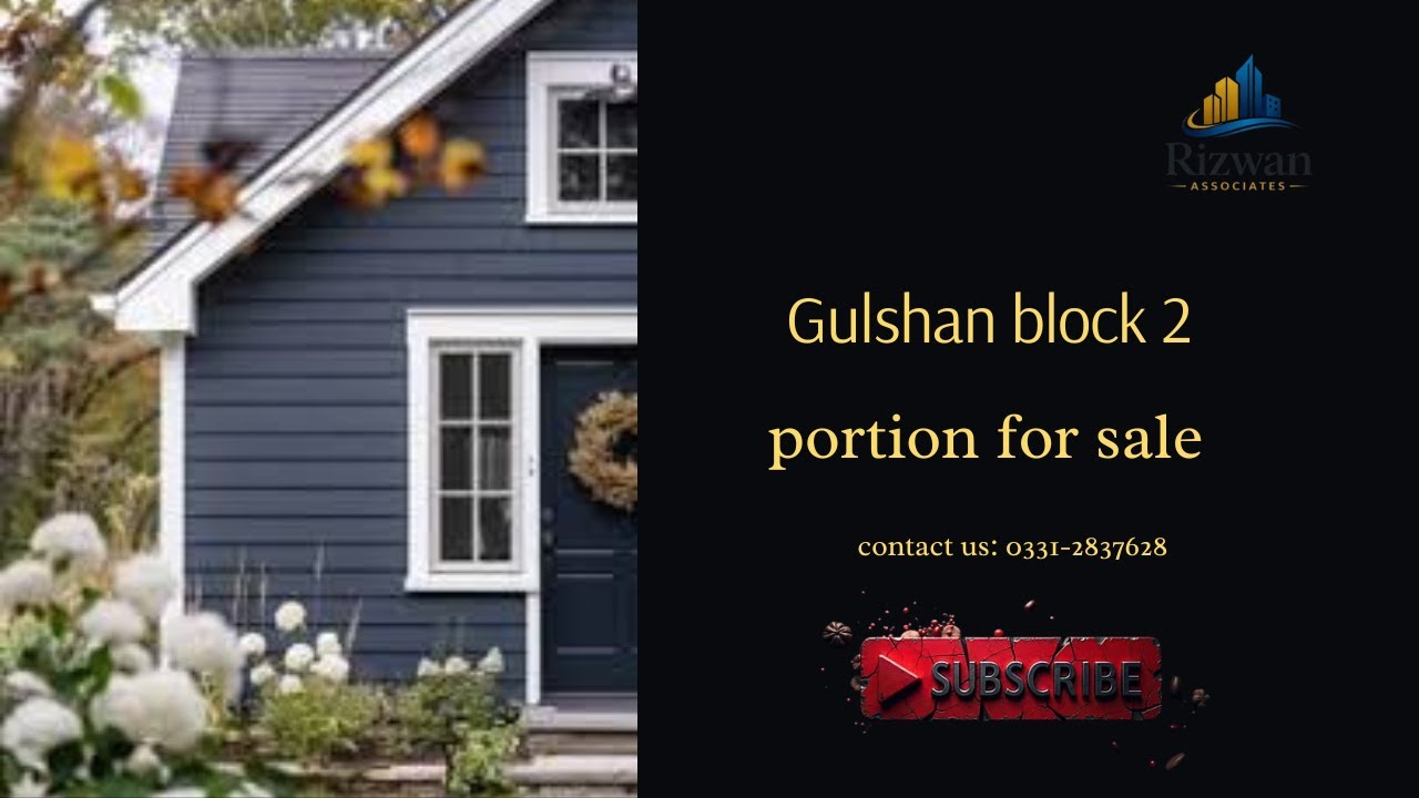 Portion available for sale with roof | Gulshan e Iqbal block 2 | 4bed DD | 1st floor | 240 sq. yards