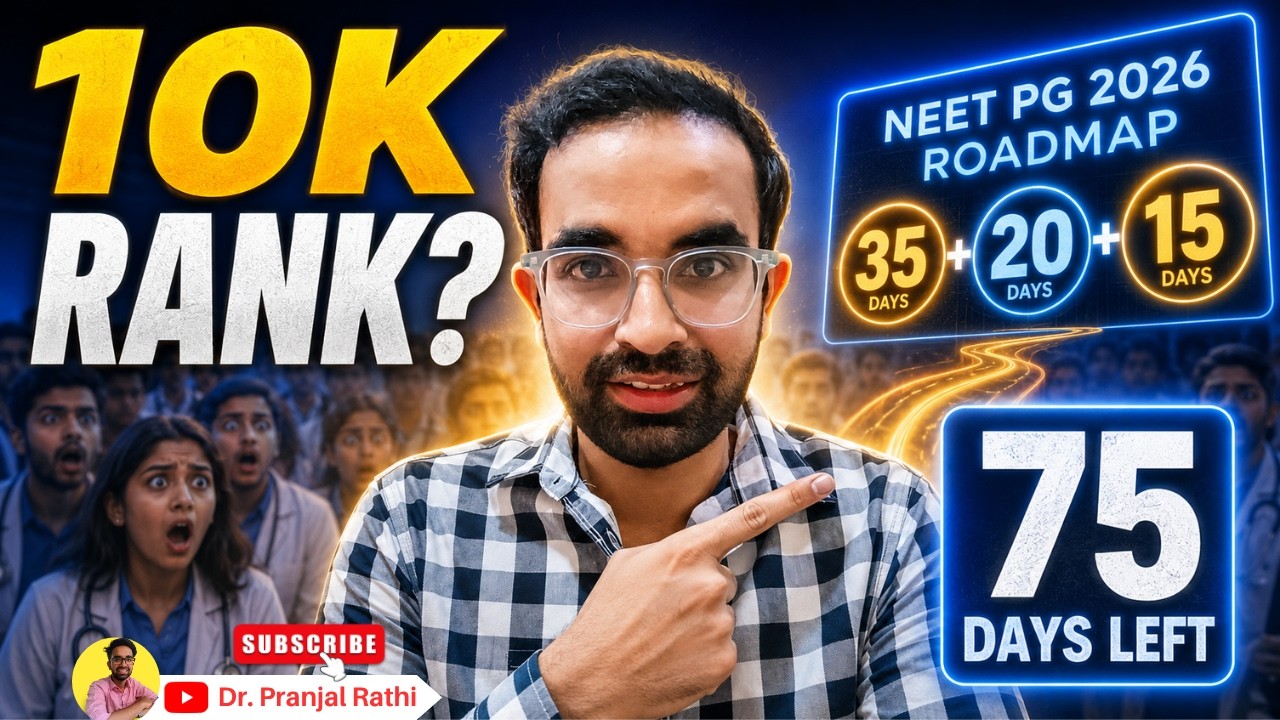 Starting NEET PG 2026 Now? Complete 75-Day Plan for Under 10K Rank 🎯🚀 #neetpg #neetpg2026