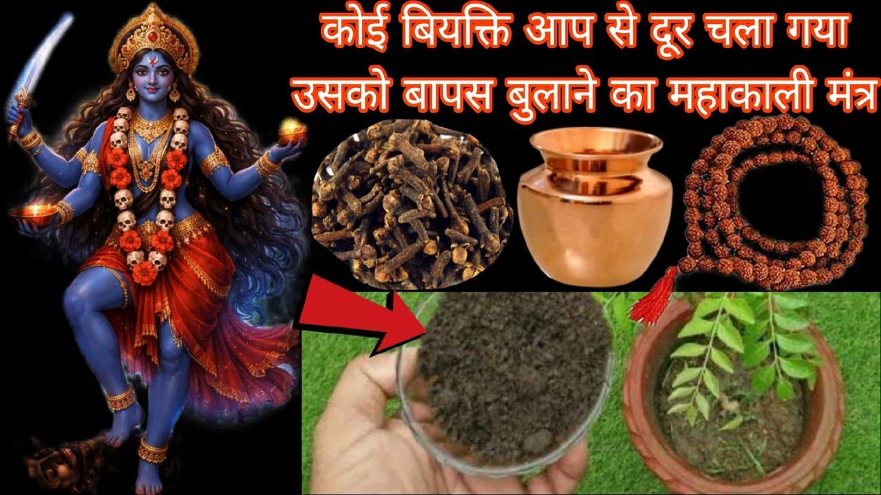 कोई बियक्ति आप से दूर चला गया उसको बापस बुलाने का महाकाली मंत्र Mahakali Bhagat Gyan 