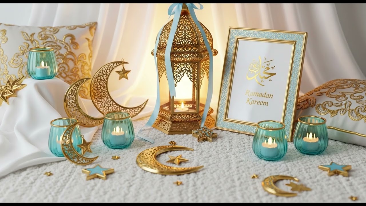 Luxurious Golden Ramadan Ambience 🌙 24/7 Peaceful Screensaver for Prayer & Reflection