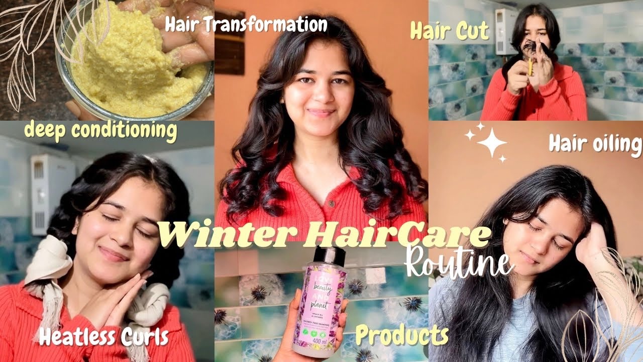 Winter Haircare Routine ✨🎀 Hair Transformation at home🌷#apoorwavaish