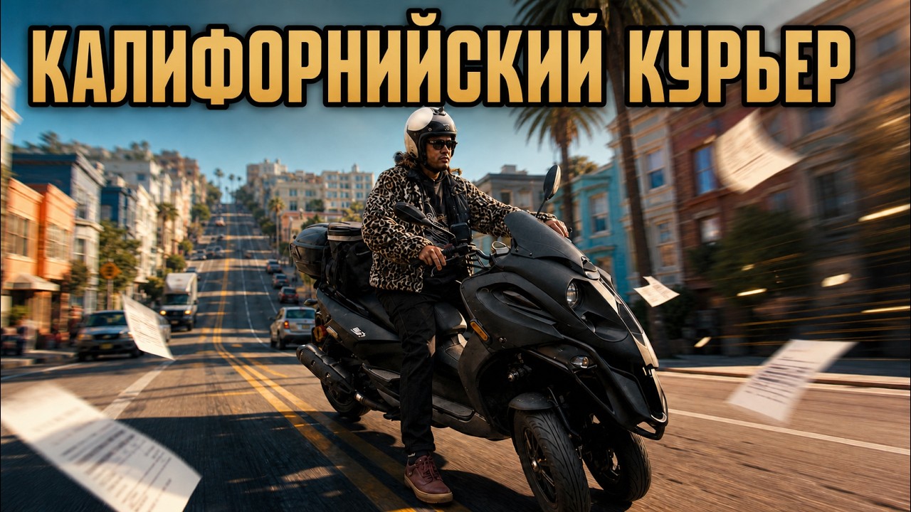 Работаю 14 ЧАСОВ курьером в Калифорнии. Сколько заработал? В США