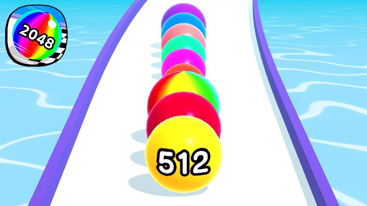 Ball Run 2048 - All Levels Gameplay Android, iOS ( Levels 3890 )
