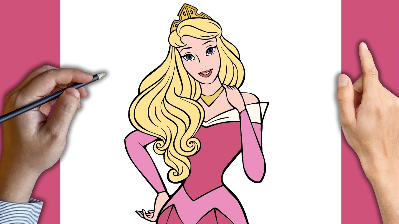Como Dibujar Aurora | Bella Durmiente | Princesas de Disney | Paso a Paso
