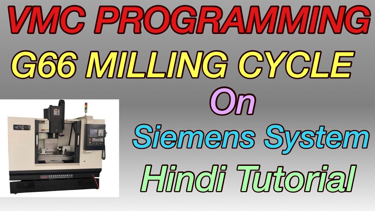 VMC PROGRAMMING- G66 Milling Cycle on Siemens System. G66 Milling Cycle on Siemens System.