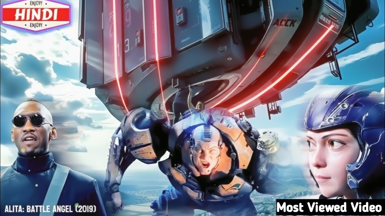 Futuristic Cyborg World in year 2563 | Thriller Horror Film explain हिंदी اردو | Alita Battle Angel