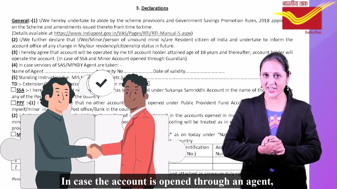 Как подробно заполнить форму открытия счета в почтовом отделении и форму KYC #indiapost #postoffi...