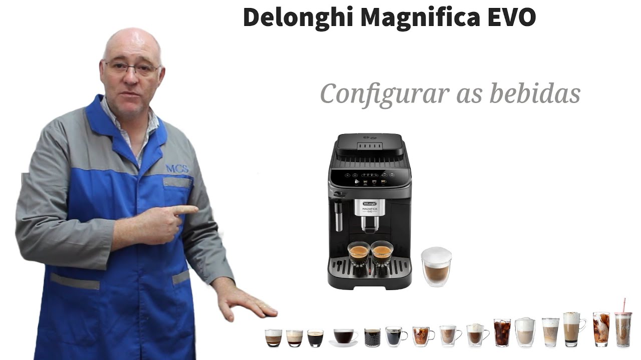 Delonghi Magnifica EVO ECAM 290.21 - Configuração de bebidas café.