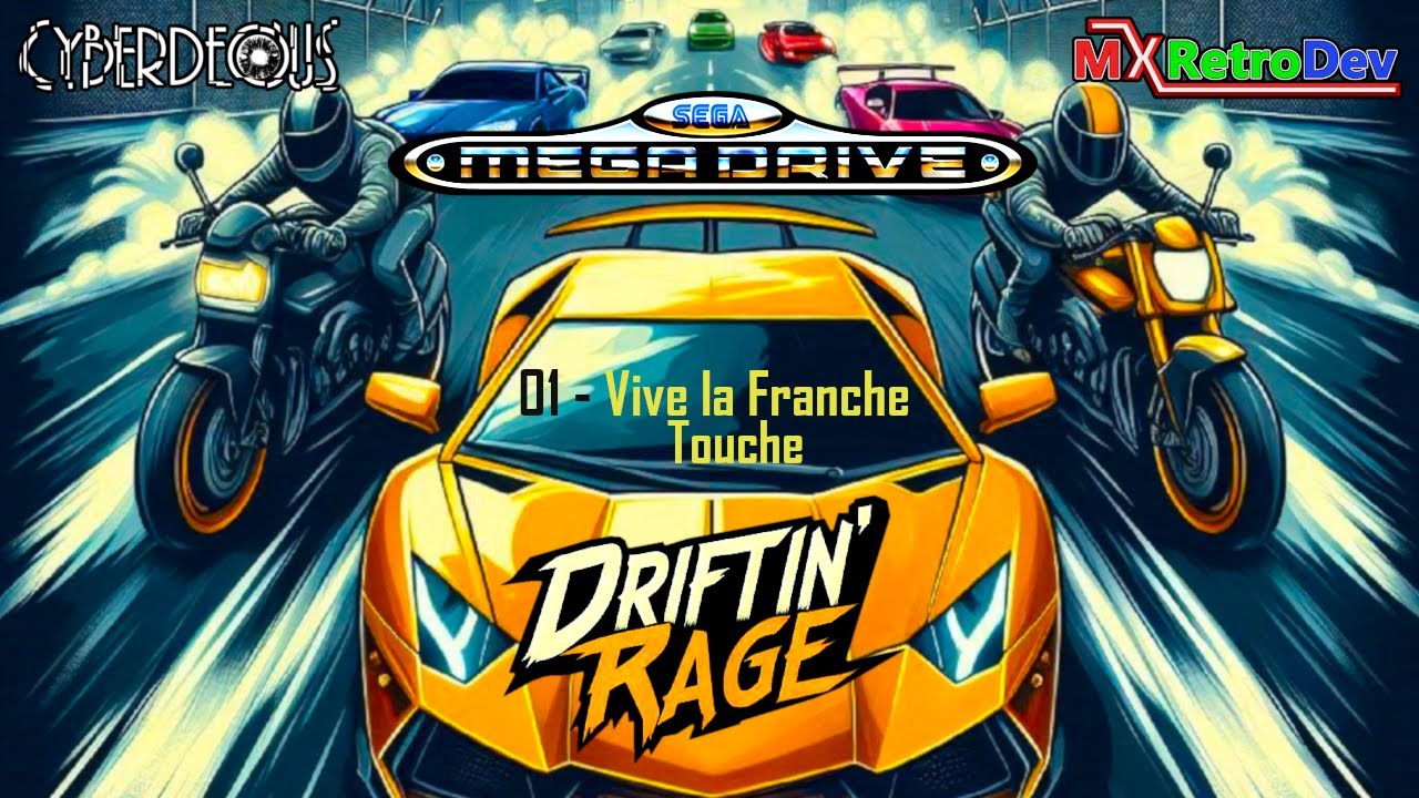 Driftin' Rage - French Circuit Theme - Sega Genesis / Mega Drive OST - YM2612 + PSG