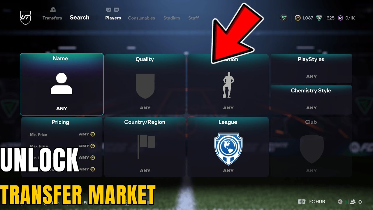 FC 26 Как открыть трансферный рынок в Ultimate Team