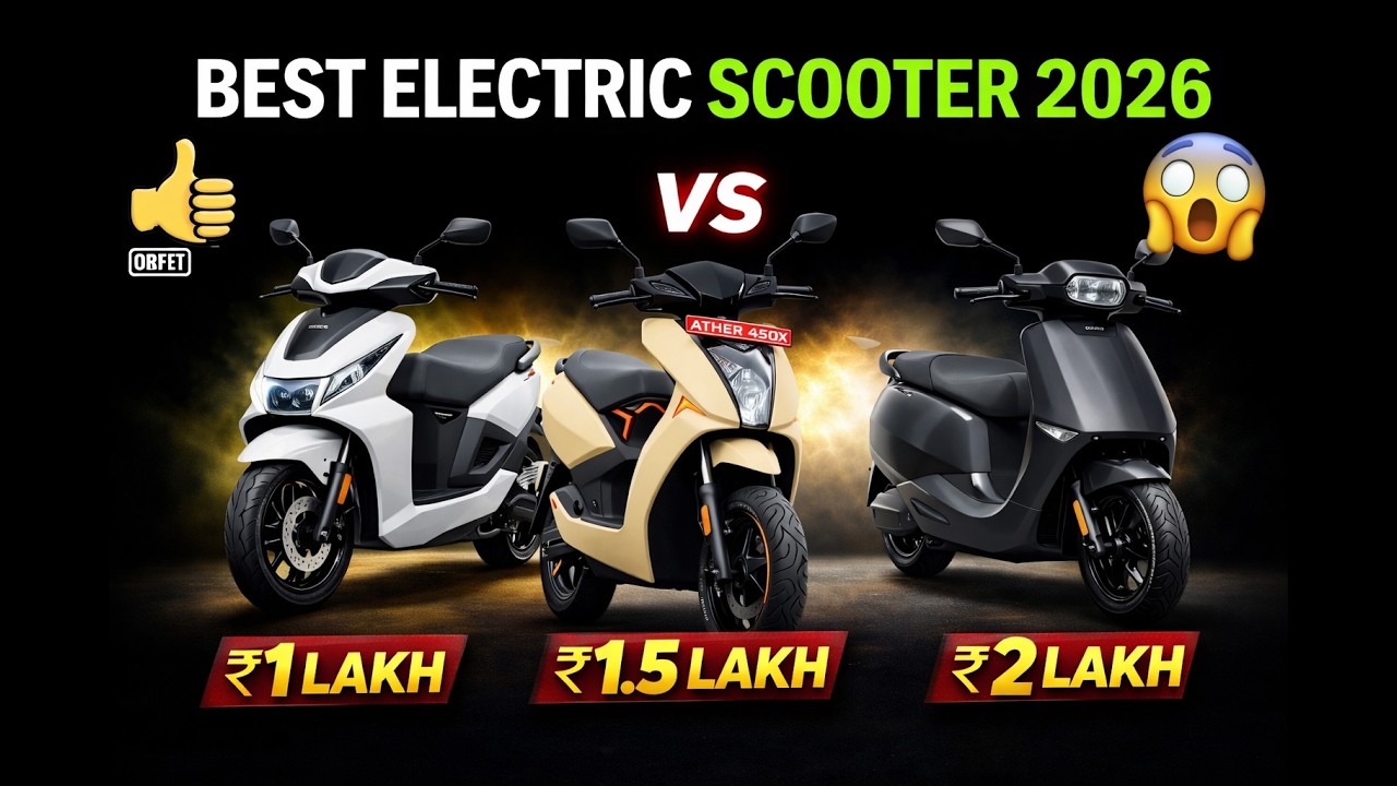Best Electric Scooters in India 2026 ⚡ | ₹1 Lakh vs ₹1.5 Lakh vs ₹2 Lakh