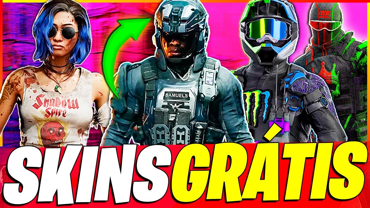 COMO PEGAR TODAS AS SKINS GRÁTIS DO WARZONE E BO6!! (+ SKIN SECRETA GRÁTIS!!)