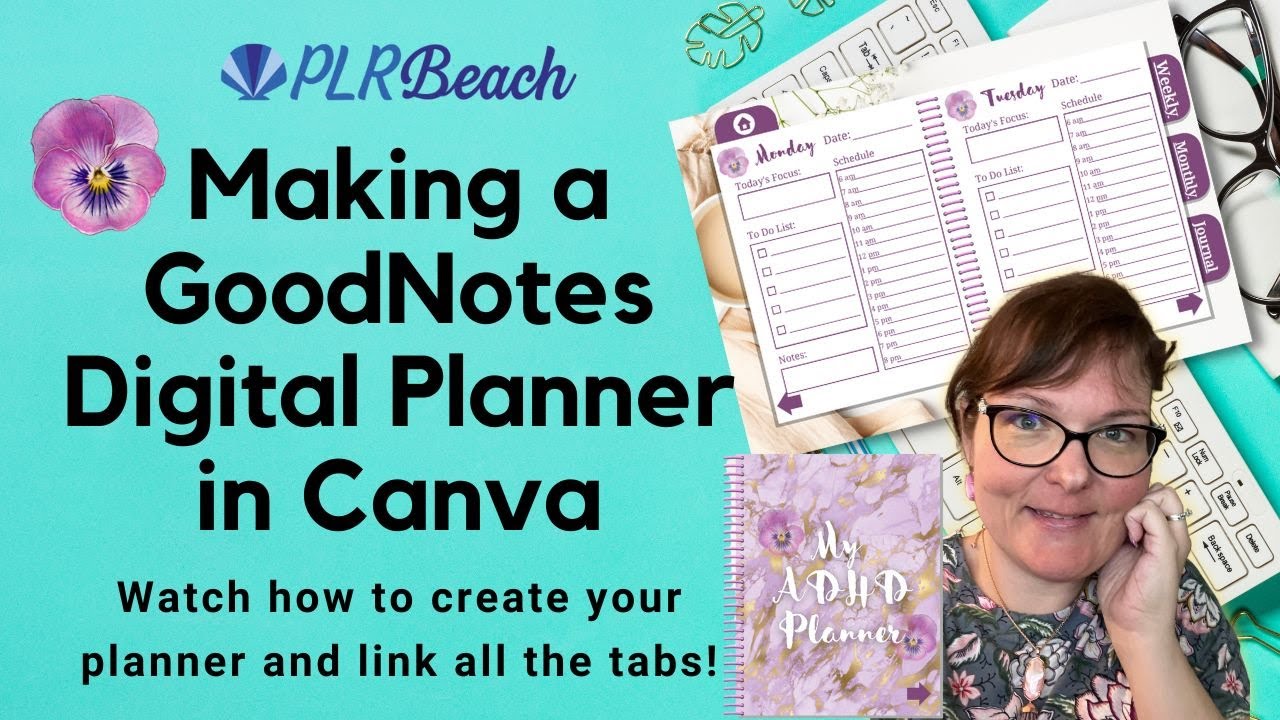 Как создать цифровой ежедневник GoodNotes в Canva, чтобы продавать и зарабатывать | Уроки Crafty ...