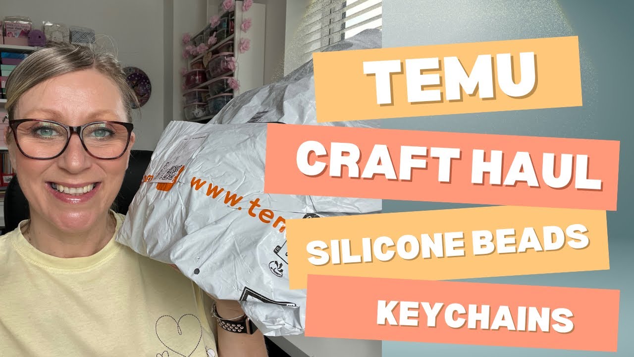 TEMU CRAFT HAUL - silicone beads and motel keychains