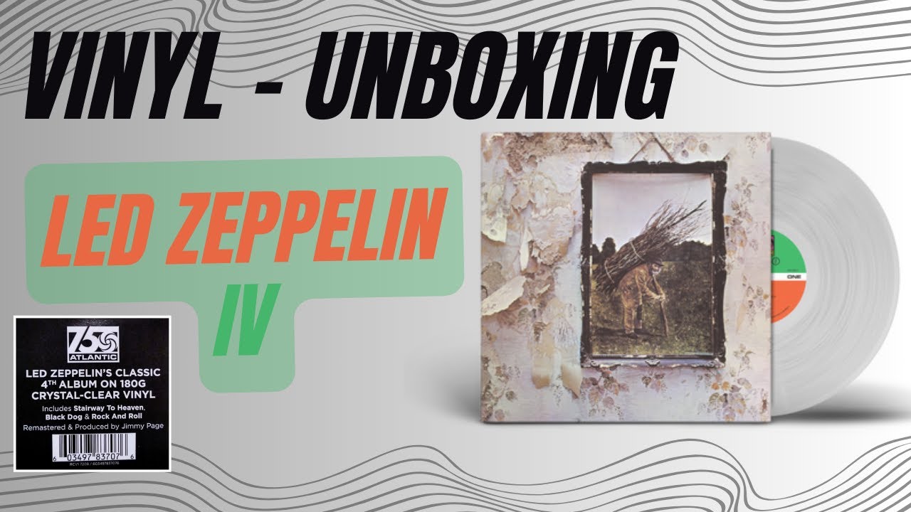 Led Zeppelin IV crystal clear edition gatefold vinyl - unboxing
