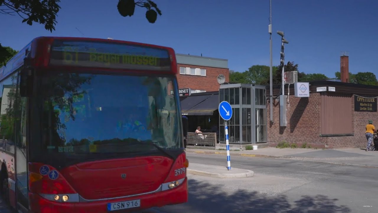 Sweden, Stockholm, bus 161 ride from Örnsberg to Hökmossens gård