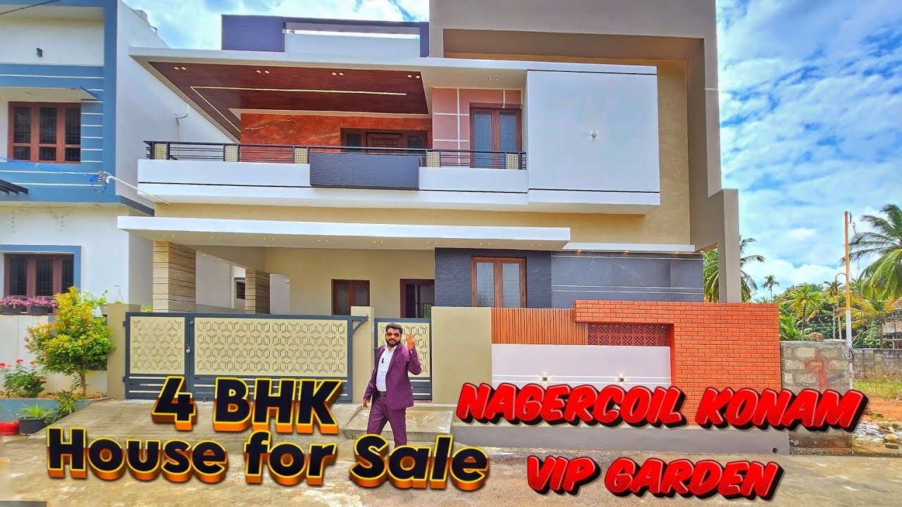 ( Sold out ) 4 BHK House for Sale in Nagercoil | Konam VIP Garden | 2800 sqft Built-up Area