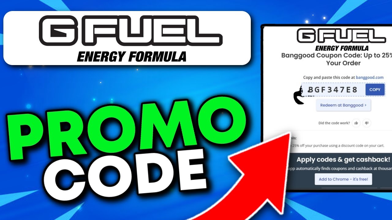 Best Gfuel Coupon Codes TOP 5 DISCOUNTS (2026)