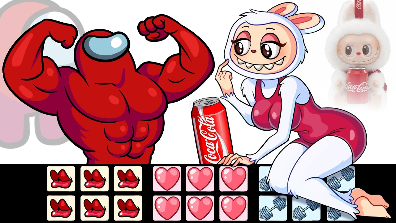 Mini Crewmate Kills x Kills Creepy italian brainrot x Squid Game - HYBRID x LABUBU x GIRLS |Among Us
