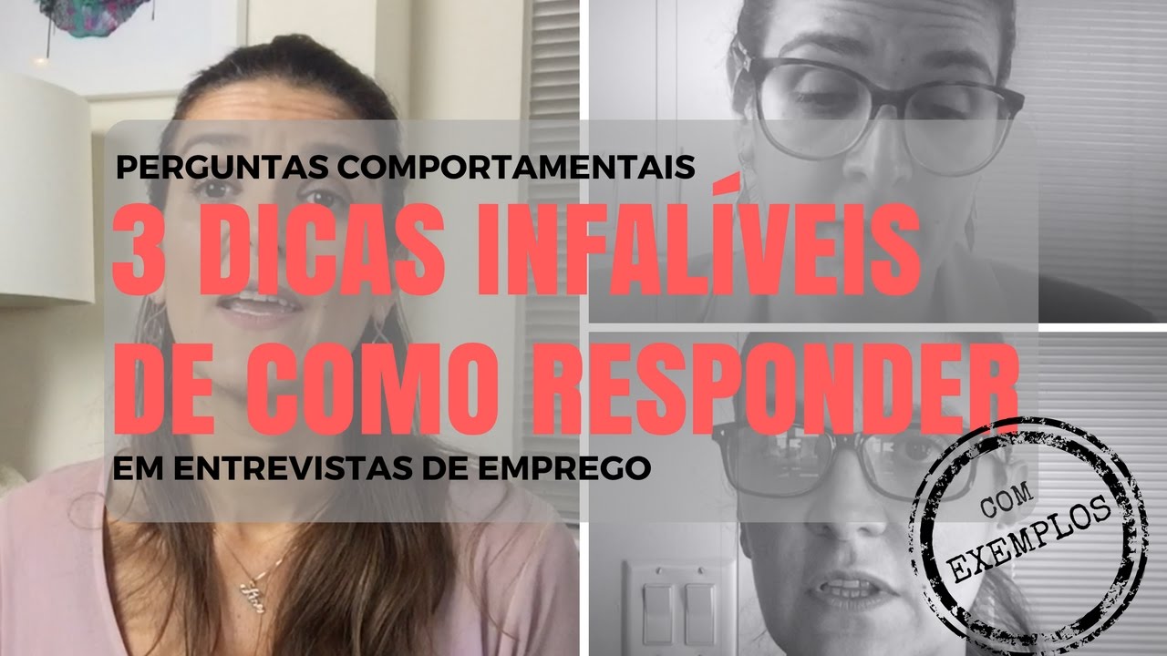 Entrevista de emprego - como responder perguntas comportamentais I Claudia Alves
