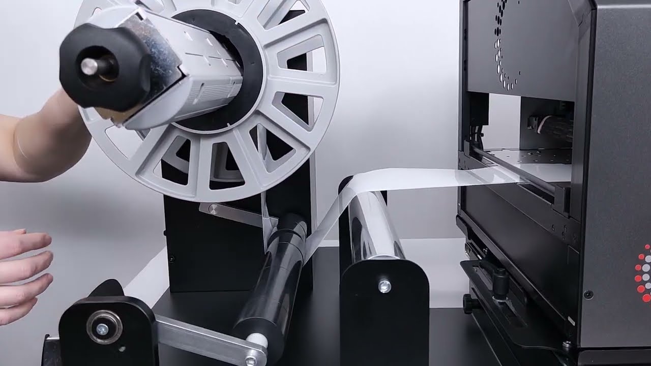 Webbing up the Callisto Printer 12-Inch-Wide Roll-to-Roll System