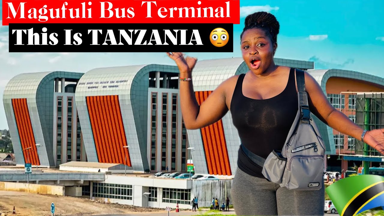 Девушка из Уганды 🇺🇬 в шоке от автовокзала МАГУФУЛИ В ДАР-ЭС-САЛАМЕ 🇹🇿. Самый большой автовокзал ...