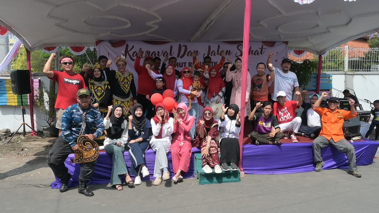 KARNAVAL DAN JALAN SEHAT WARGA TEGAWEMA HUT RI KE 80 TAHUN 2025
