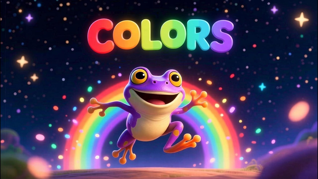Learn Colors for Kids 🐸🌈 | Color Changing Frog Song | Rainbow Song for Toddlers