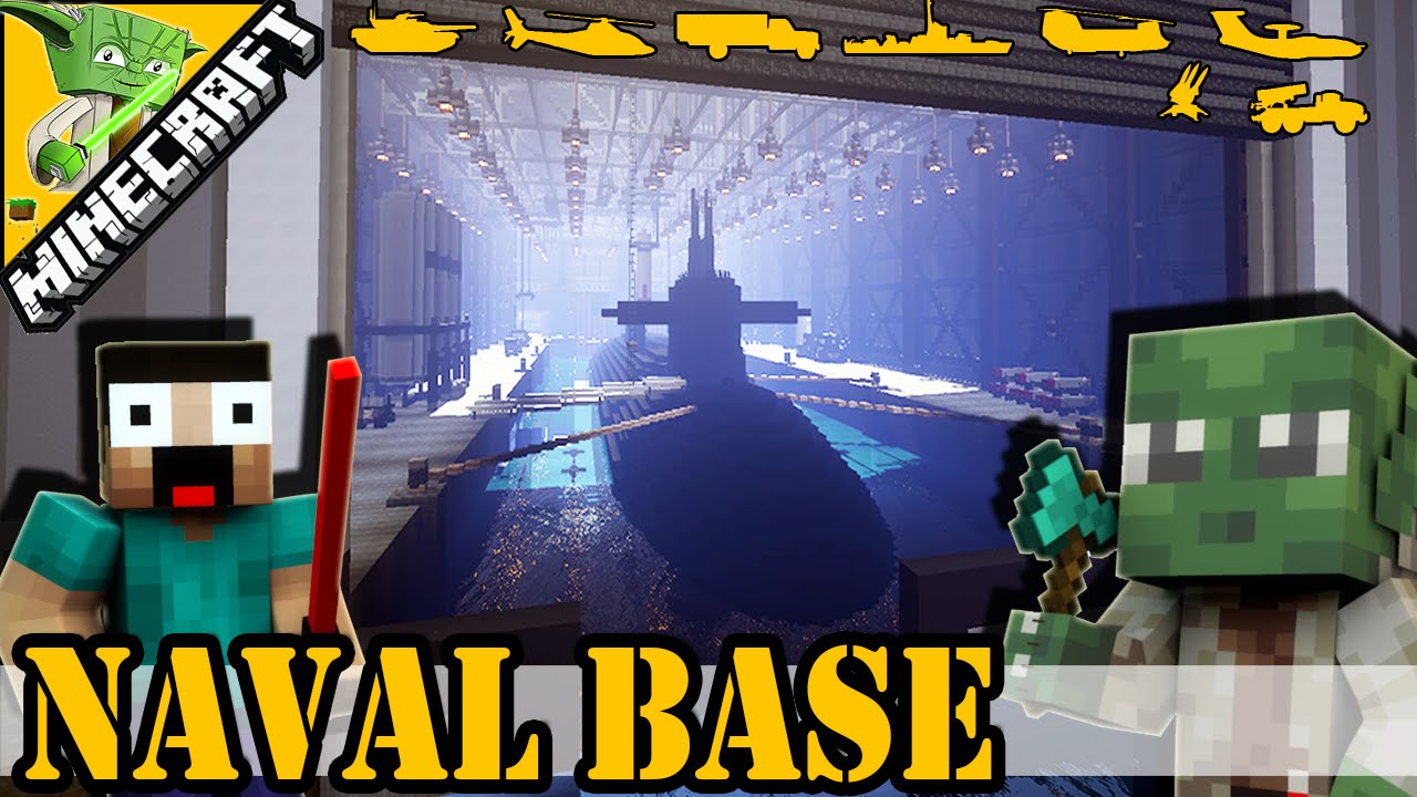 Minecraft Naval base | with Keralis + epic secret | Best Military Base 2015 |